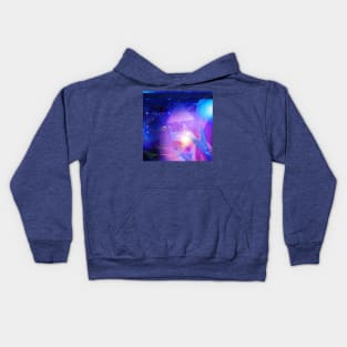 Purple Abstract Triangles Kids Hoodie